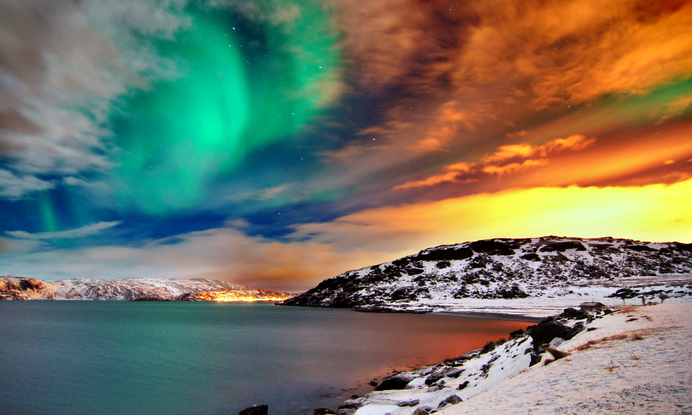 Northern lights in Europe